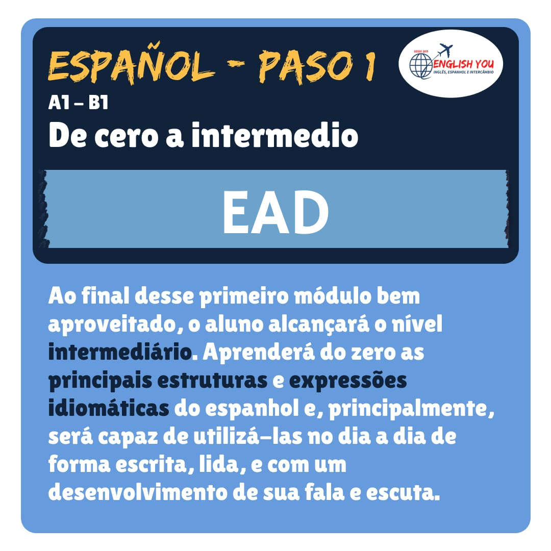 Módulo do Zero ao Intermediário (A1/A2/B1)